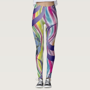 coloured long leggings