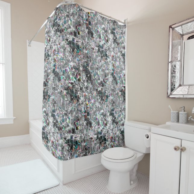 Coloured look like square dvd cutouts, rough mosai (In Situ)