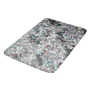 Coloured look like square dvd cutouts, rough mosai bath mat