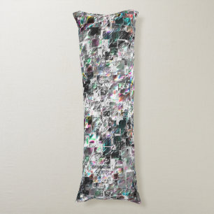 Coloured look like square dvd cutouts, rough mosai body pillow