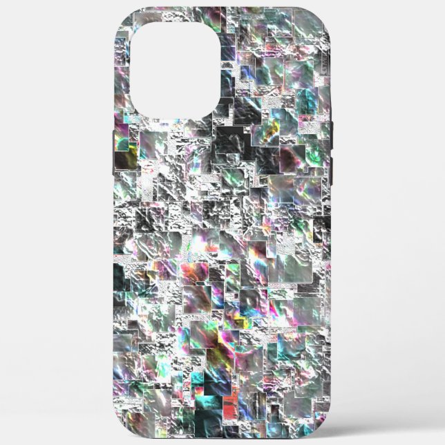 Coloured look like square dvd cutouts, rough mosai Case-Mate iPhone case (Back)