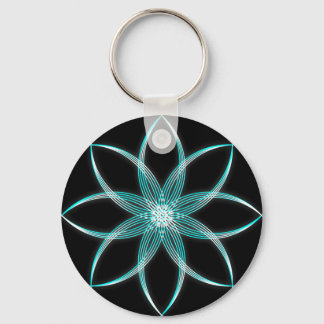Coloured Lotus Keychain