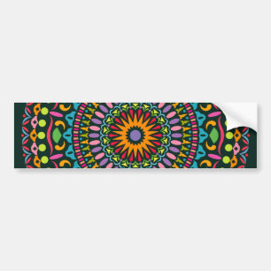 Coloured Mandala 29_06 DZY Bumper Sticker
