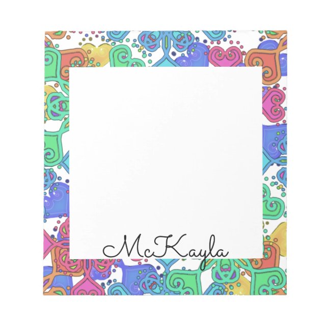 "Coloured Mandala" Notepad (Front)