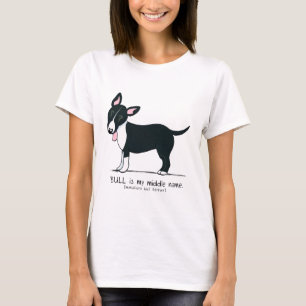 Coloured Miniature Bull Terrier Middle Name T-Shirt
