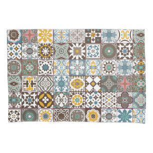 Coloured Moroccan tile Pillowcase