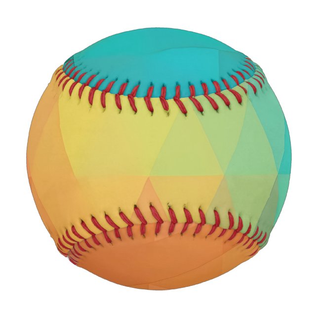Coloured Neon Glass Pattern Baseball (Front)