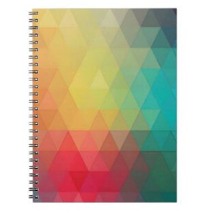 Coloured Neon Glass Pattern Notebook