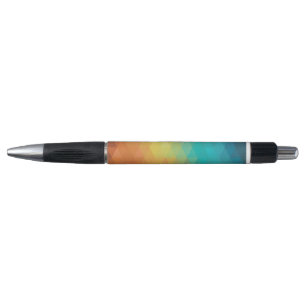 Coloured Neon Glass Pattern Pen