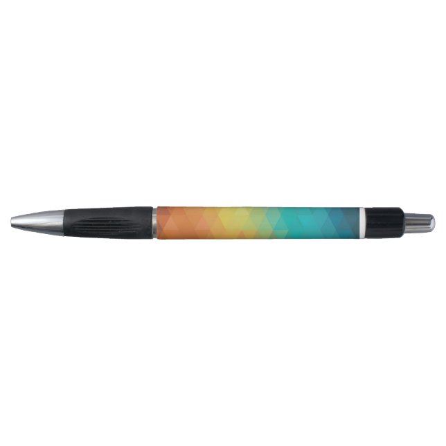 Coloured Neon Glass Pattern Pen (Front)