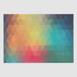 Coloured Neon Glass Pattern Tissue Paper