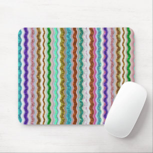 Coloured of wavy stripes resembling snakeskin mouse pad