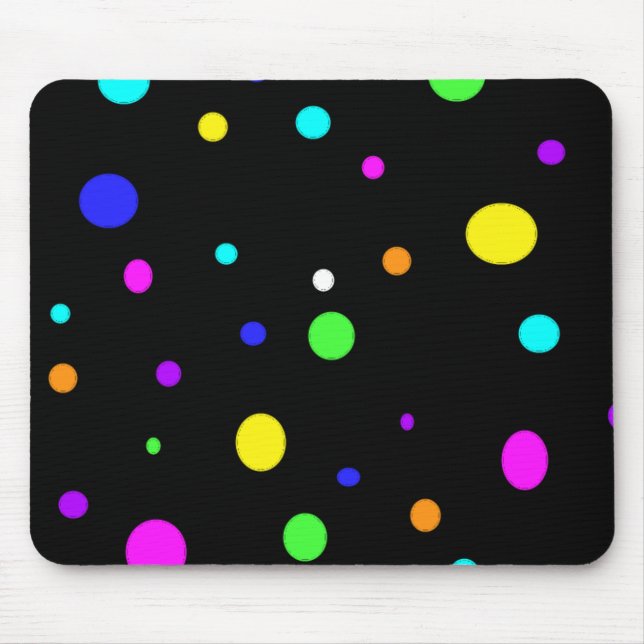 Coloured Orbs-mousepad Mouse Pad (Front)