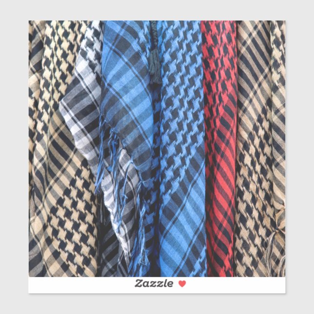 Coloured Palestinian Keffiyeh (Sheet)