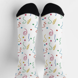 Coloured Party Confetti Pattern Socks