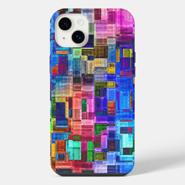 Coloured Patch work iPhone / iPad case (Back)