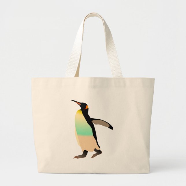 Coloured Peguin Large Tote Bag (Front)