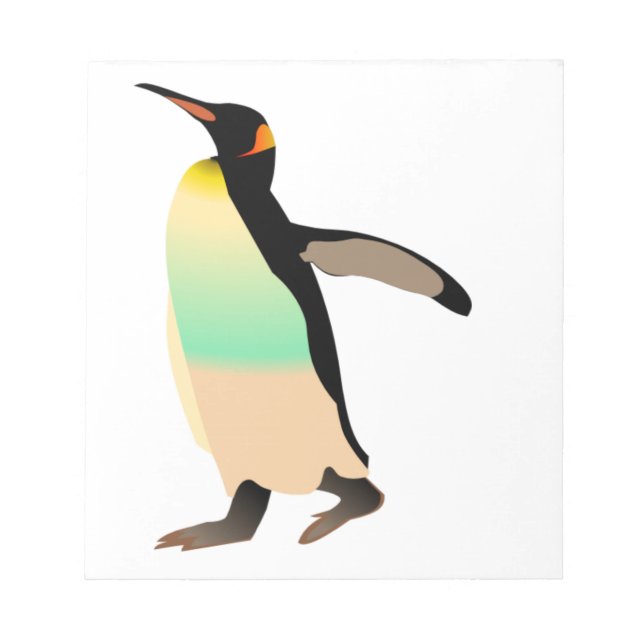 Coloured Peguin Notepad (Front)