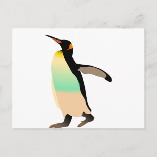 Coloured Peguin Postcard