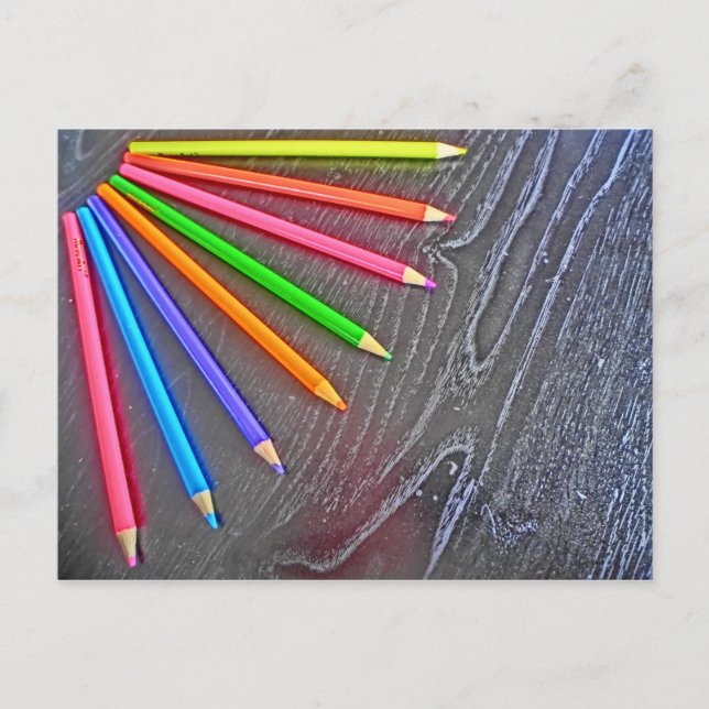 Coloured Pencil artistic postcard (Front)