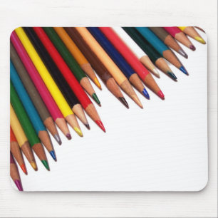 Coloured Pencil Corner Mouse Pad