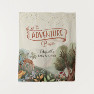Coloured Pencil Let The Adventure Begin Backdrop Tapestry