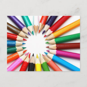 Coloured Pencil Postcard