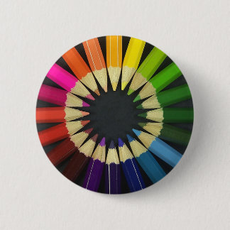 Coloured Pencils 2 Inch Round Button