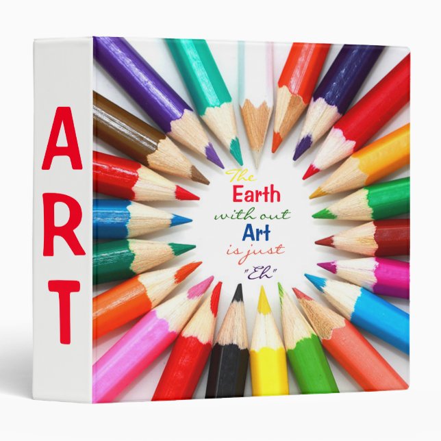 Coloured Pencils Binder (Front/Spine)