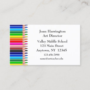 Coloured Pencils Business Card