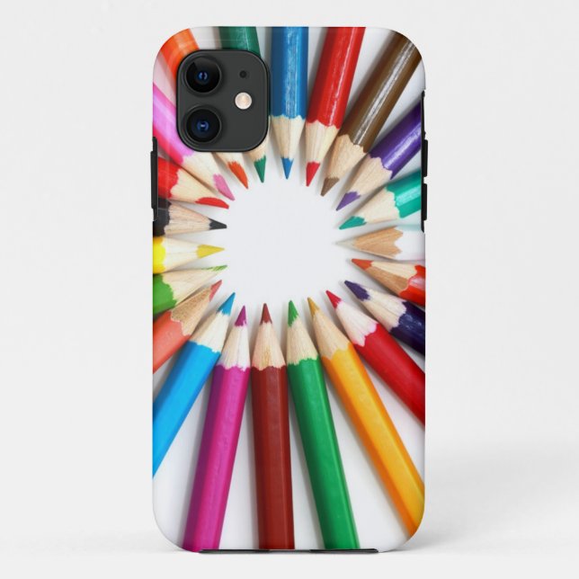 Coloured Pencils Image for I Phone Case-Mate iPhone Case (Back)