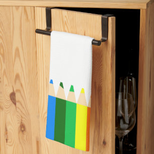 Coloured Pencils  Kitchen Towel