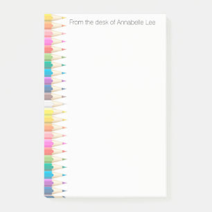 Coloured Pencils Light 3 Post-it Notes