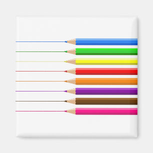 Coloured Pencils Magnet