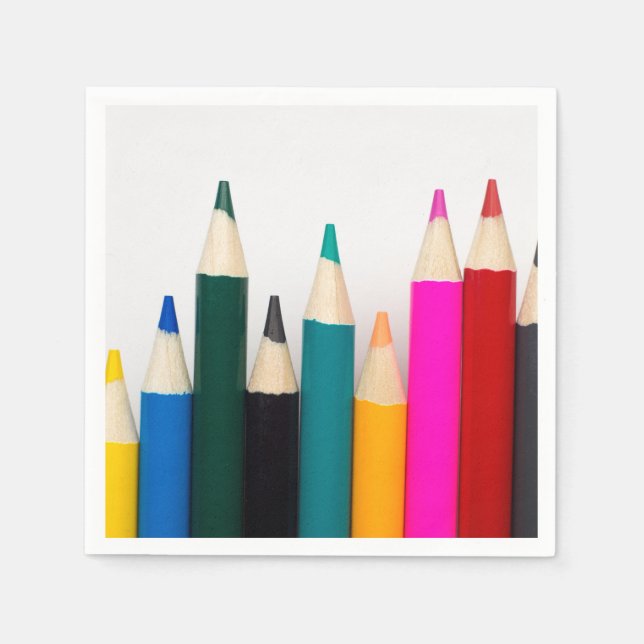 Coloured Pencils Napkin (Front)