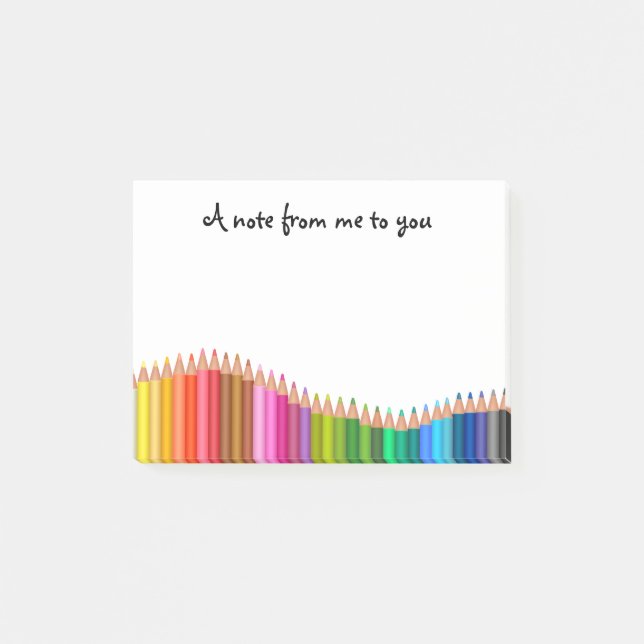 Coloured Pencils Post-it Notes (Front)