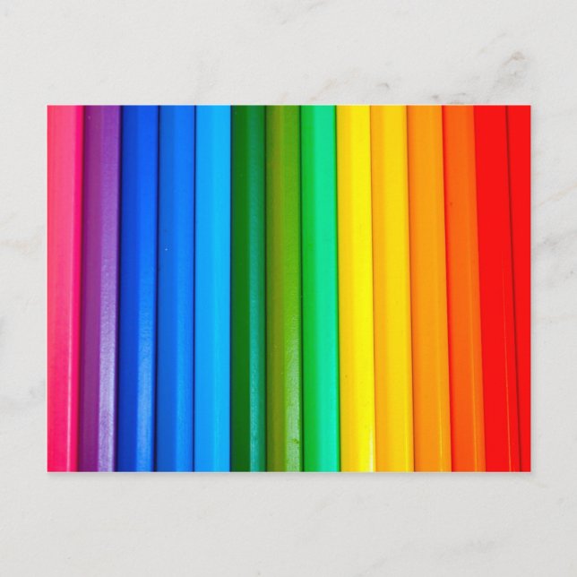 Coloured pencils postcard (Front)