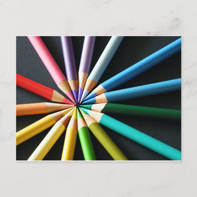 Coloured Pencils - Postcard (Front)