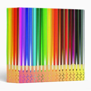 Coloured Pencils Writing Binder