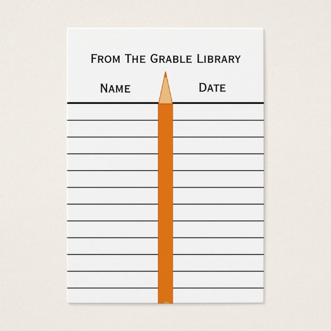 Coloured PencilsBook Return Cards (Front)