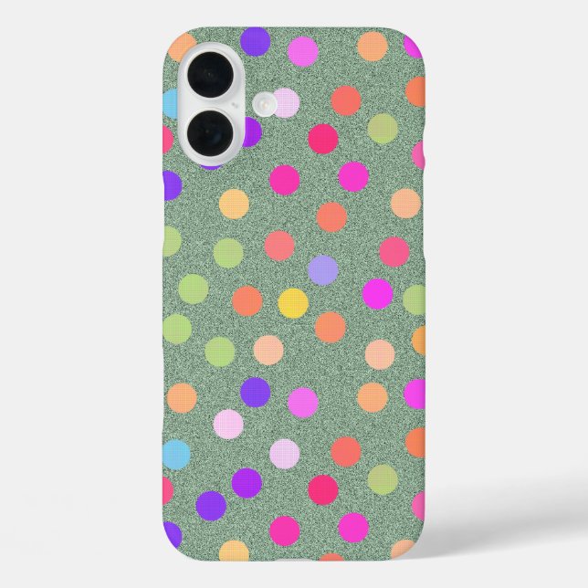 Coloured Poka Dot Case-Mate iPhone Case (Back)