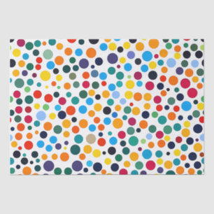 Coloured Polka Dot Confetti Tissue Paper