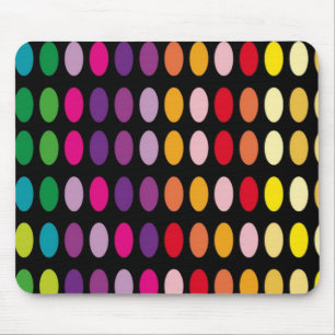 Coloured Polka Dots Mouse Pad