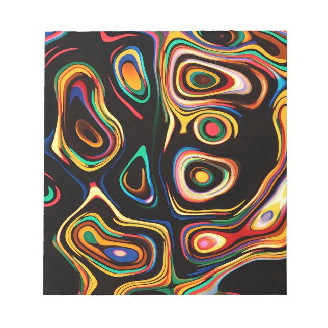 Coloured Rainbows Notepad (Front)