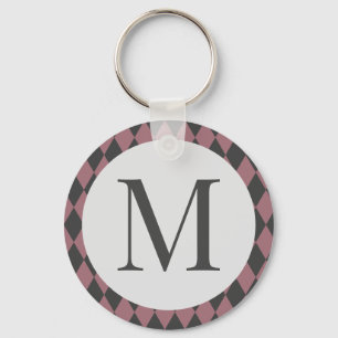 Coloured rhombus elegant keychain