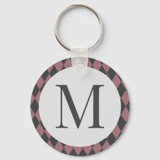 Coloured rhombus elegant keychain