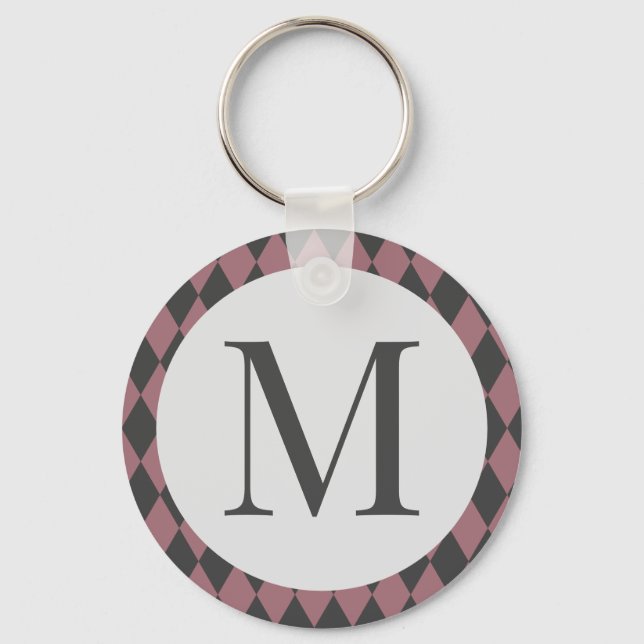 Coloured rhombus elegant keychain (Front)