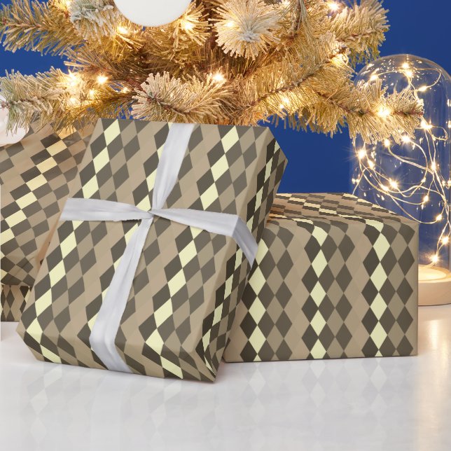 Coloured rhombus wrapping paper (Holidays)
