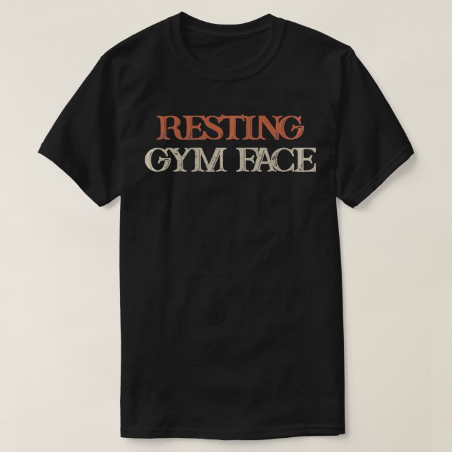 Coloured Saying, Resting Gym Face Pullover  (Design Front)