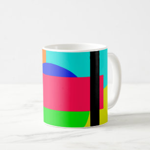 Coloured shapes coffee mug